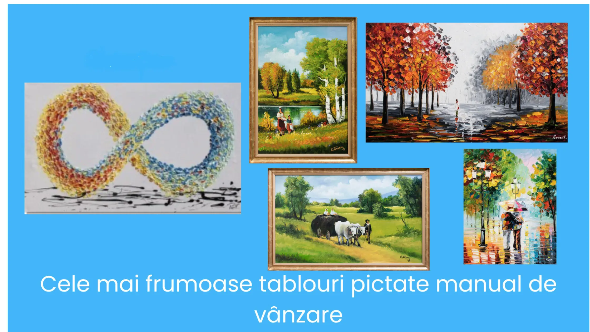 Cele mai frumoase tablouri pictate manual de vanzare